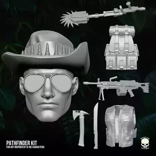 Pathfinder Fan Art Kit 3D printable File For Action Figures