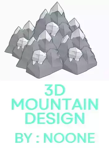 3D mountain design