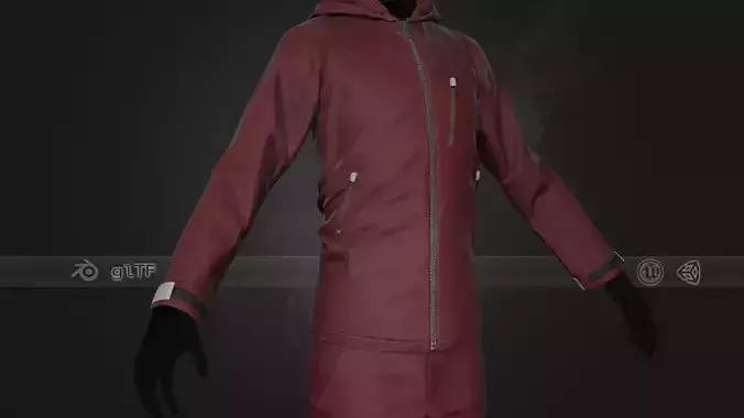 Red Snowboard Outfit Style 1