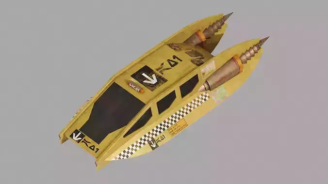 Coruscant Air Taxi Speeder - Star Wars Low-poly 3D model