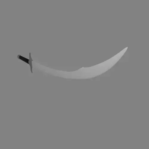 Scimitar Sword 3D Model