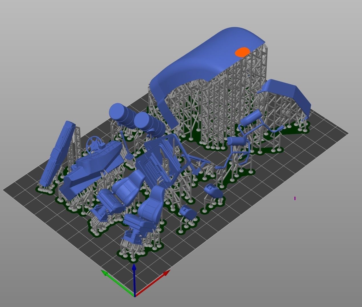 Peterbilt 389 - scale model kit for resin 3D printers 3D print model_54
