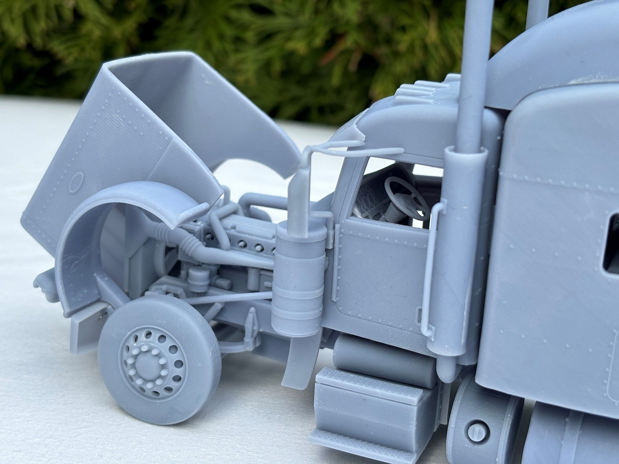 Peterbilt 389 - scale model kit for resin 3D printers 3D print model_17