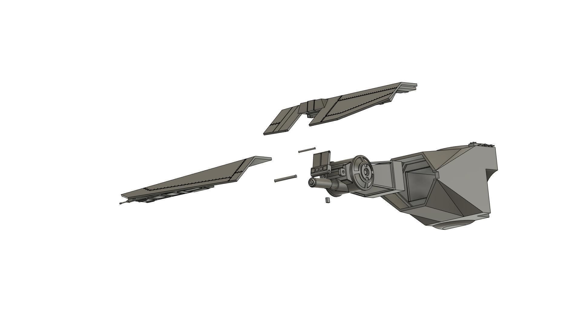 STARWARS ANDOR Luthens Fondor Hauler and speeder 3D print model_11