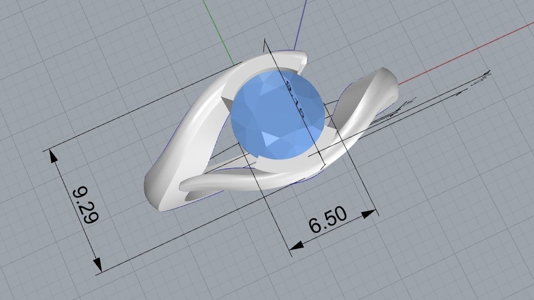 Ring  rotate   3D print model_1