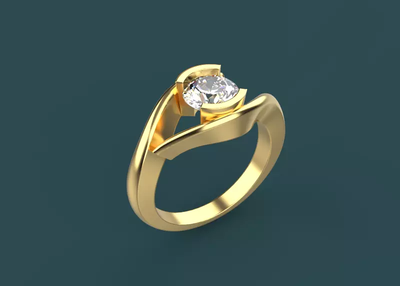 Ring  rotate   3D print model_0