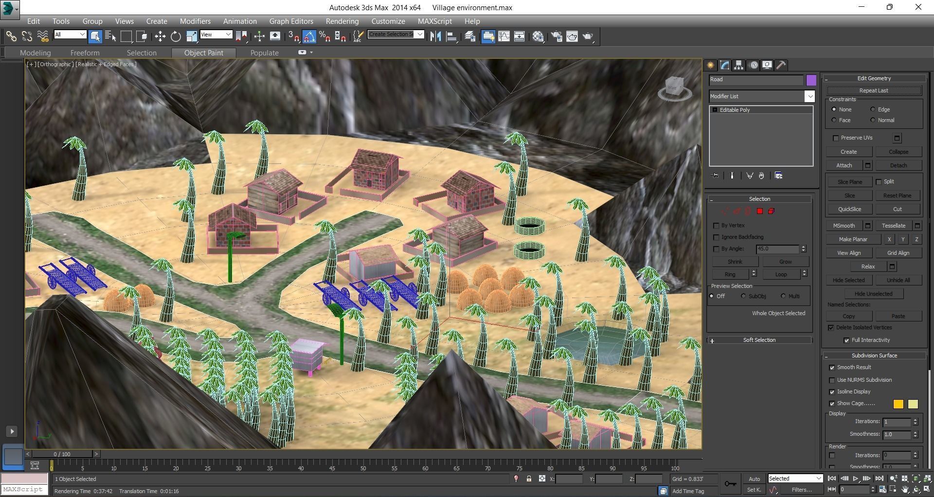 Village Environment Low-poly 3D model_20