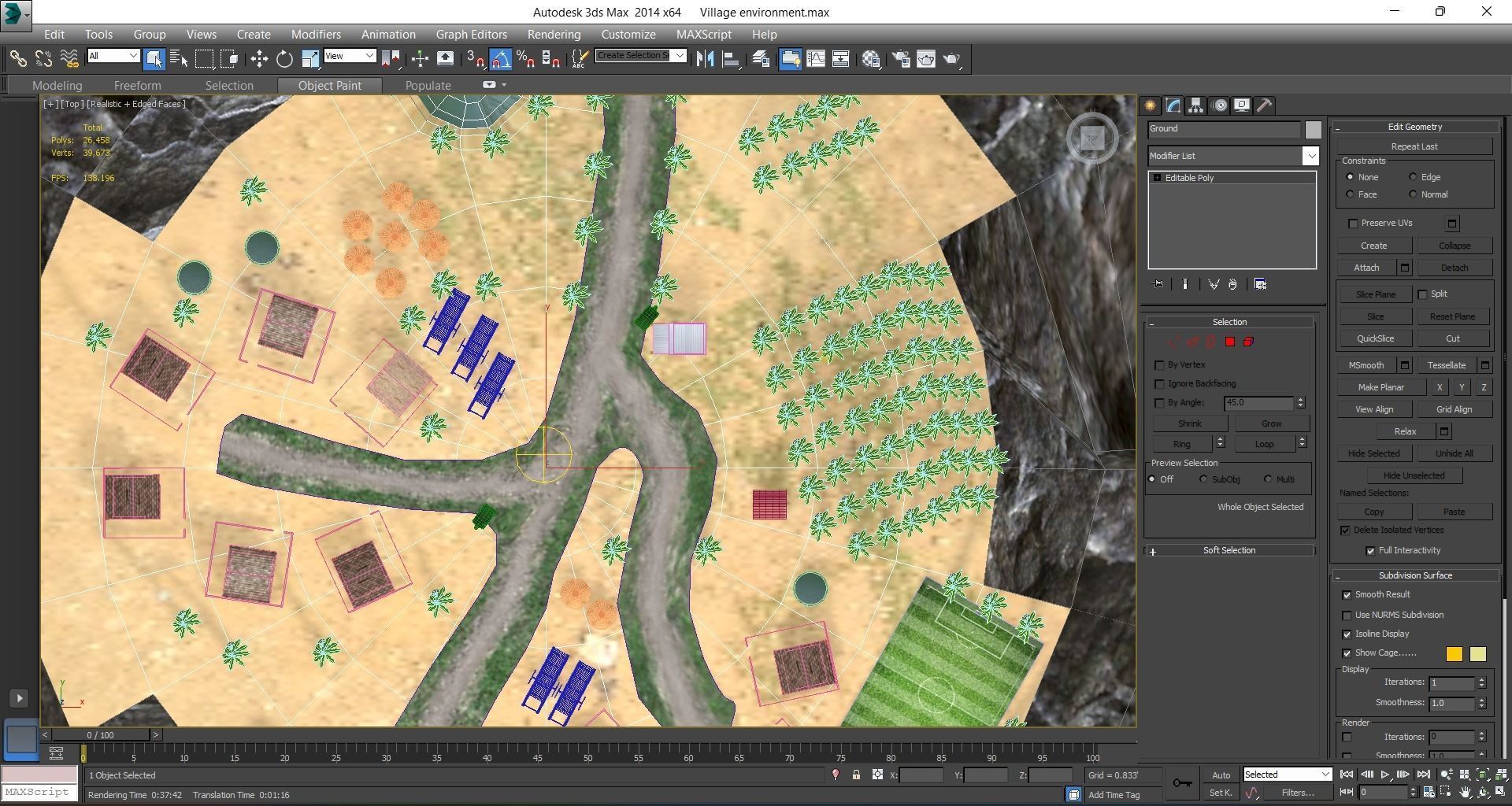 Village Environment Low-poly 3D model_25