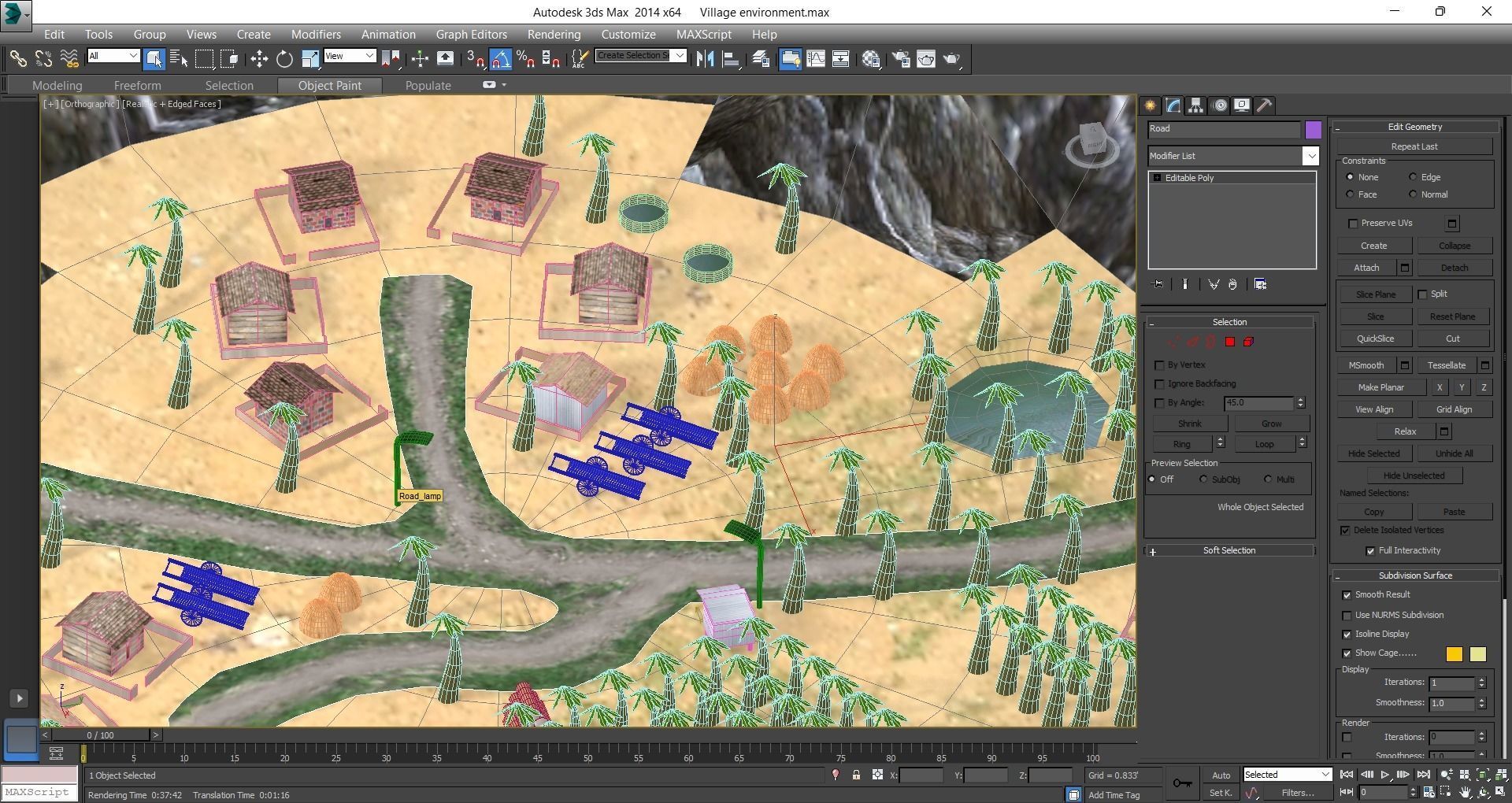Village Environment Low-poly 3D model_21