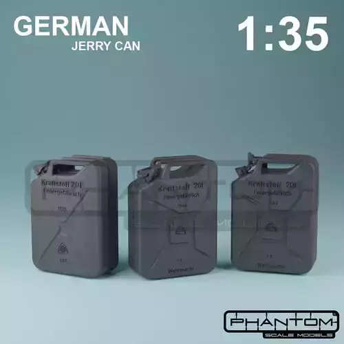 WEHRMACHT GERMAN WW2  JERRY CAN SET -  1-35 SCALE 3D print model 3D print model