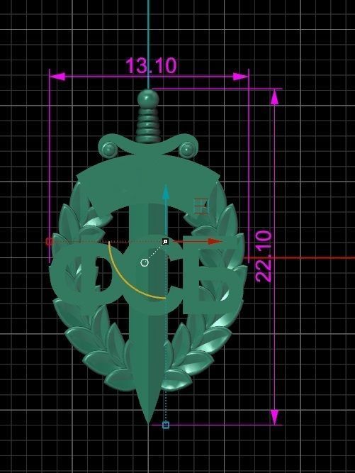 Gerb FSB 3 3D print model_4