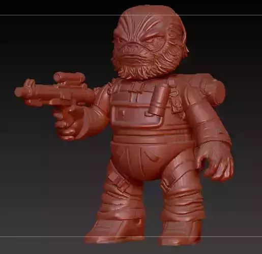 Star wars rogue one JOINTED  Weeteef Cyubee 3D print model