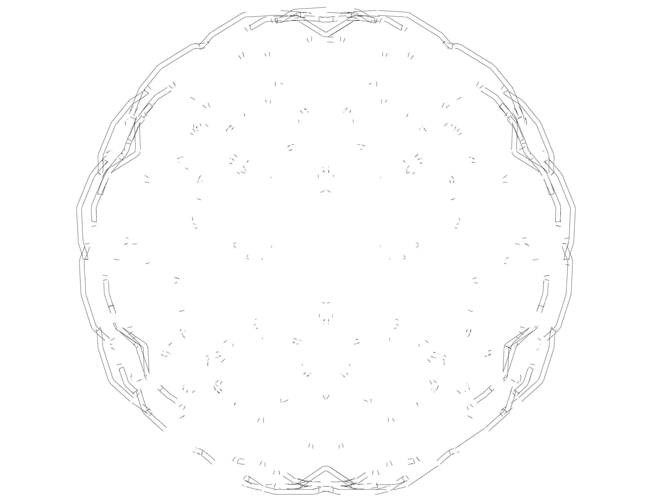 Wireframe Shape Sierpinski Buckyball 3D print model_24