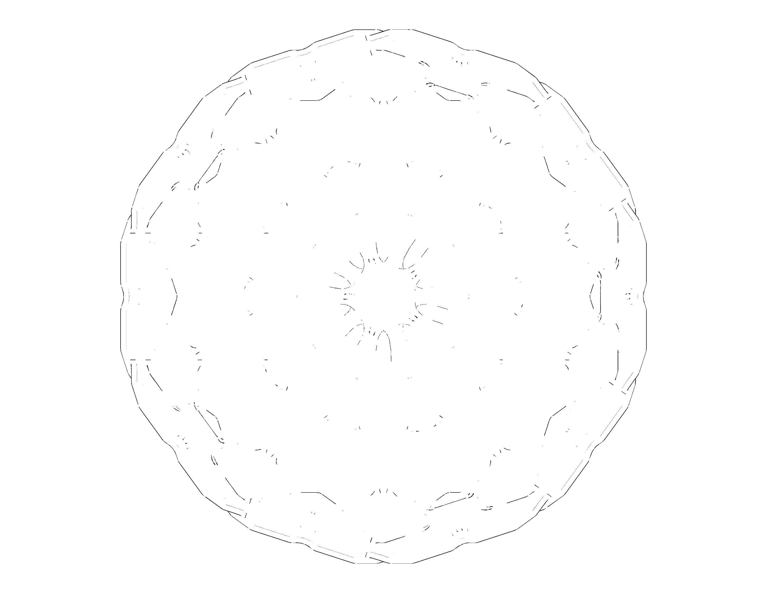 Wireframe Shape Sierpinski Buckyball 3D print model_38