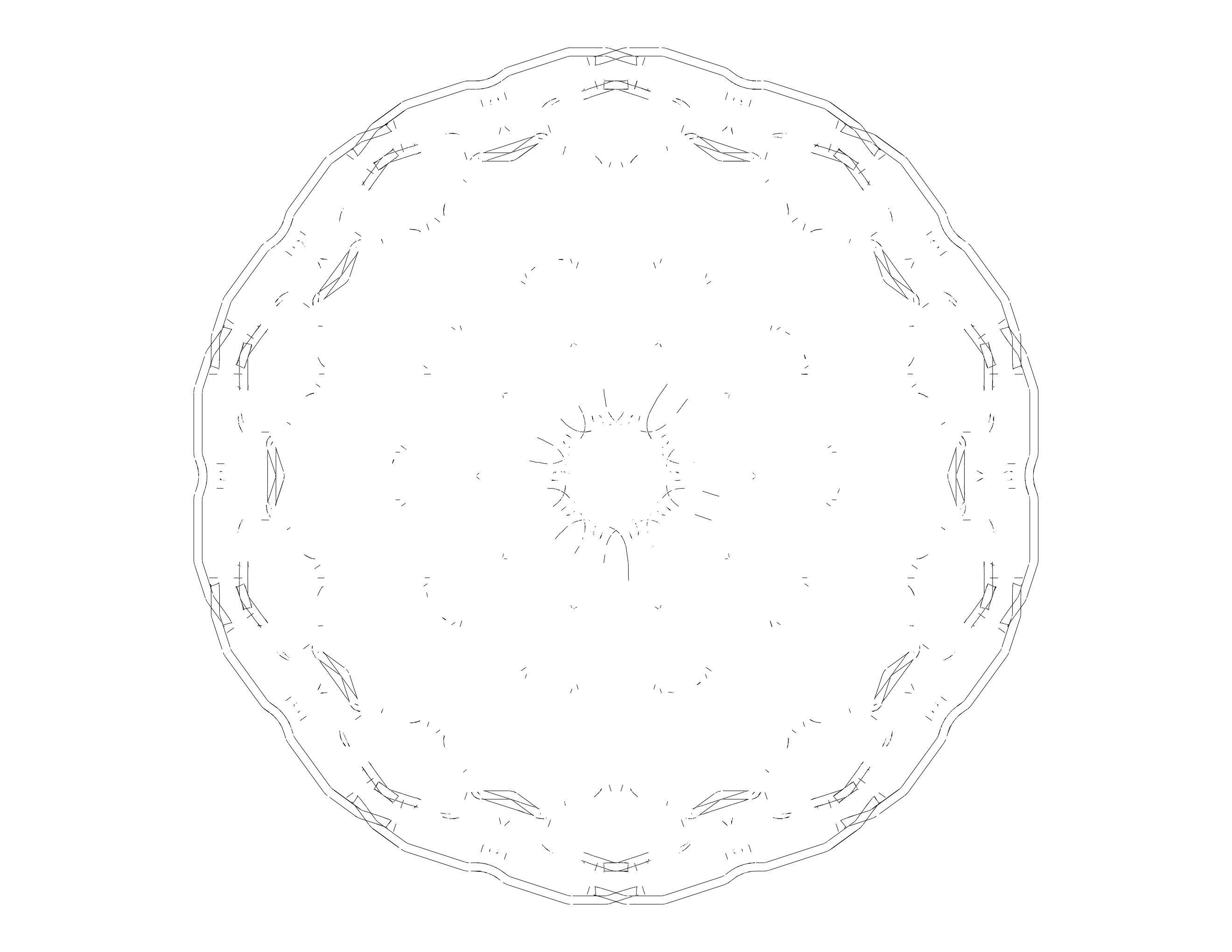 Wireframe Shape Sierpinski Buckyball 3D print model_40