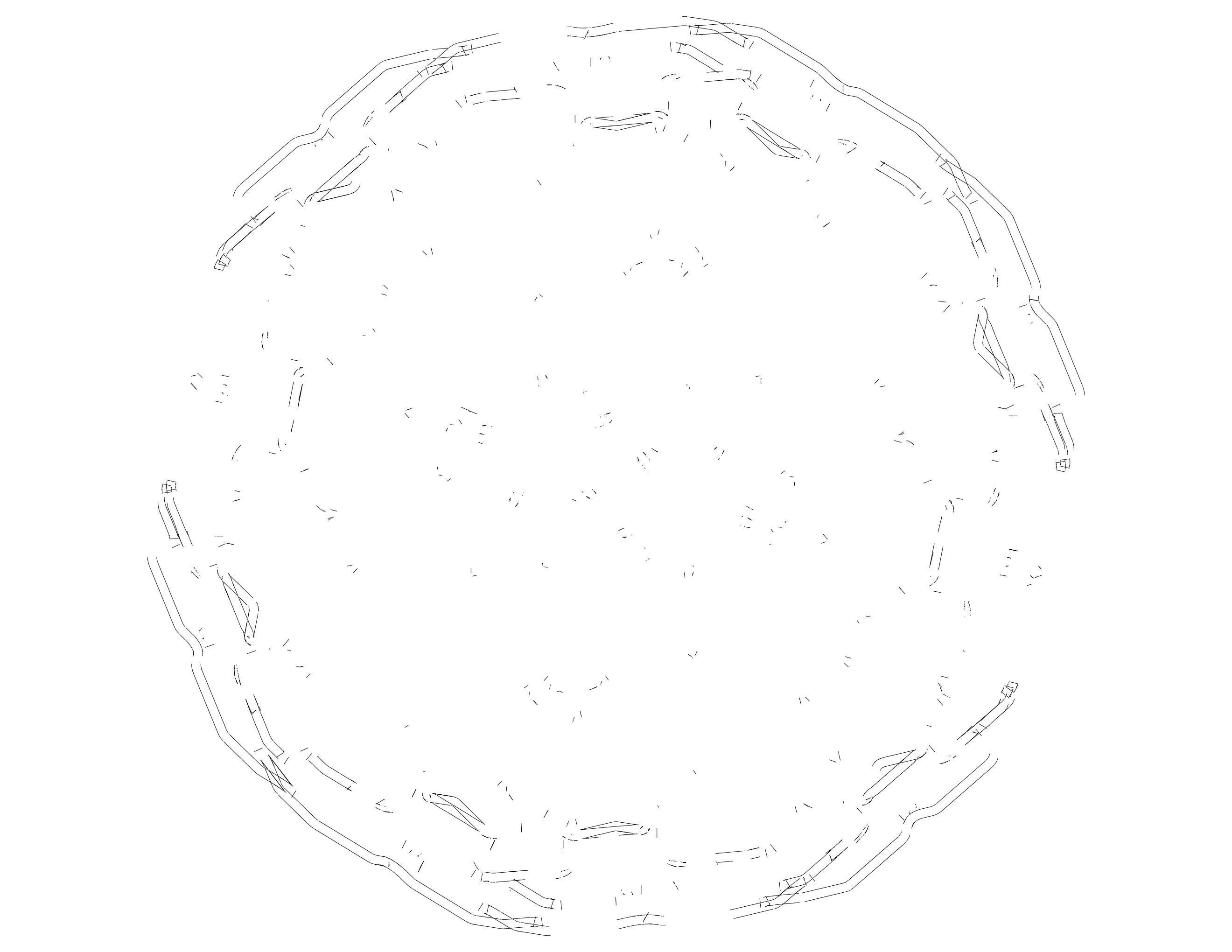 Wireframe Shape Sierpinski Buckyball 3D print model_36