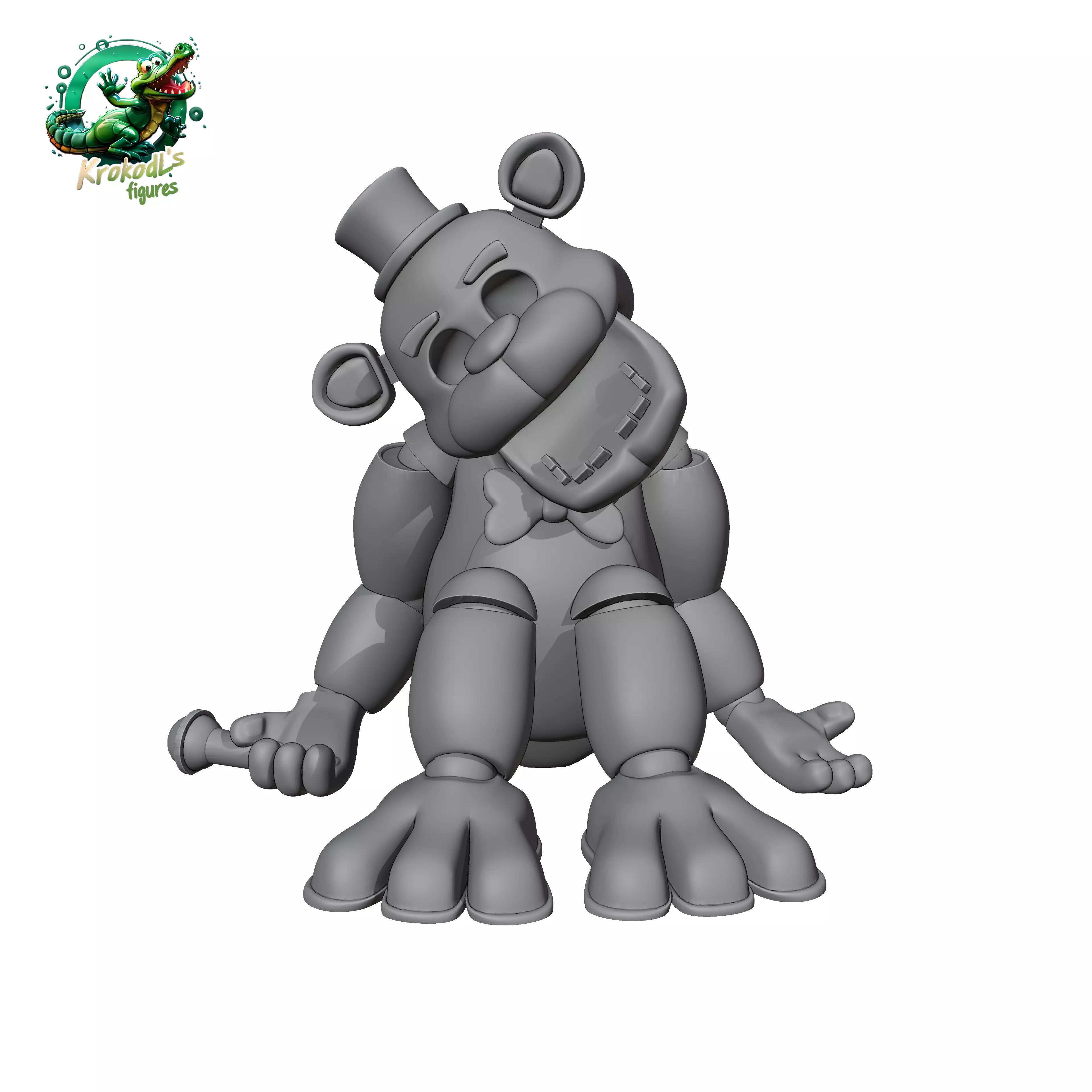 Golden Freddy 3D print model_0
