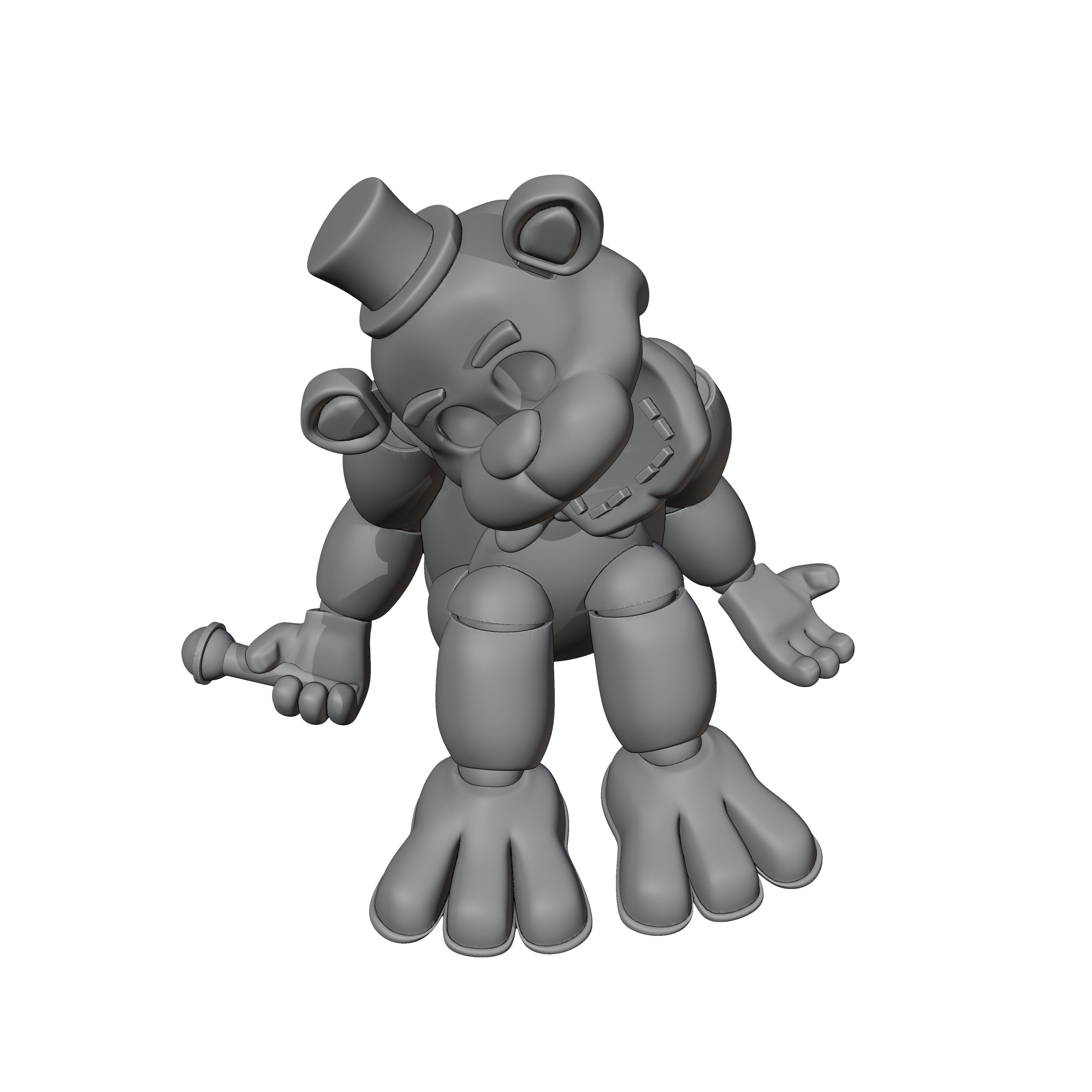 Golden Freddy 3D print model_5
