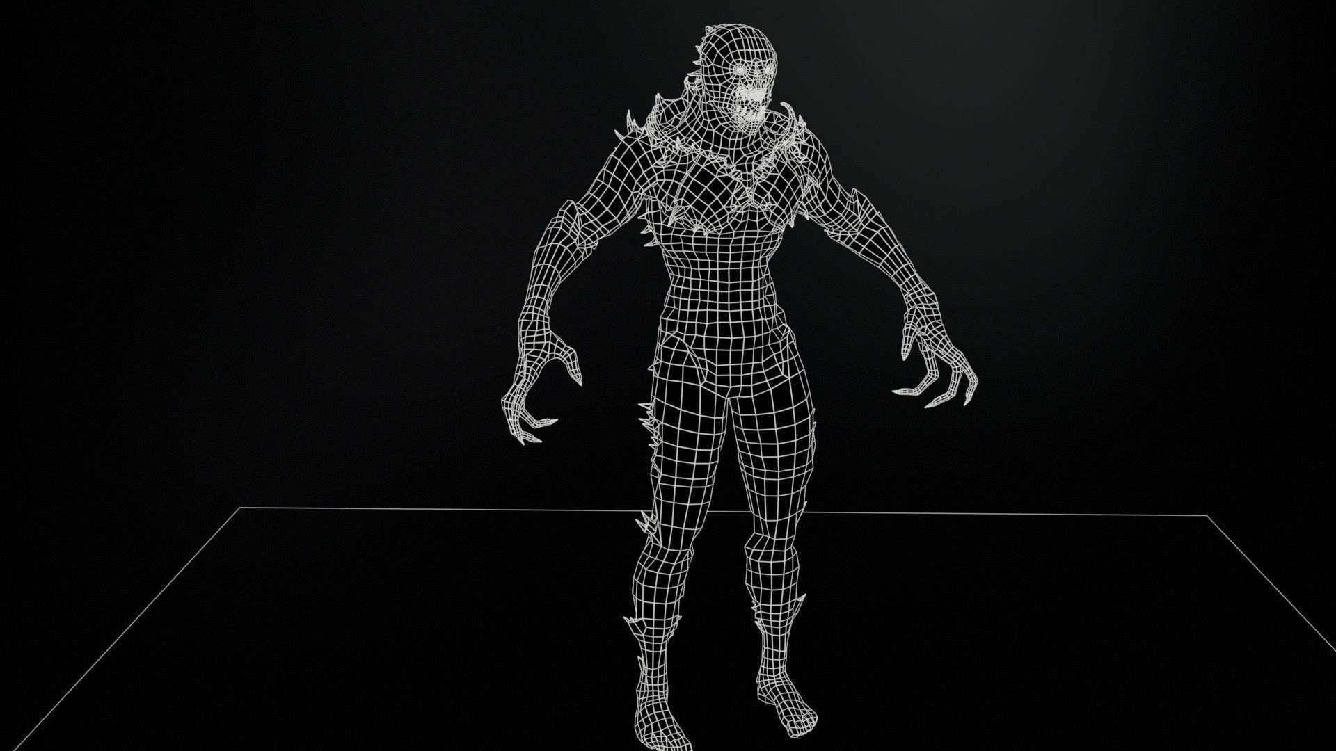 MutantR1 Low-poly 3D model_7