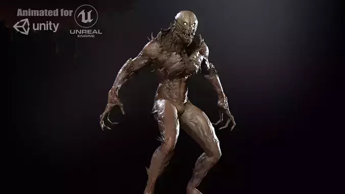MutantR1 Low-poly 3D model