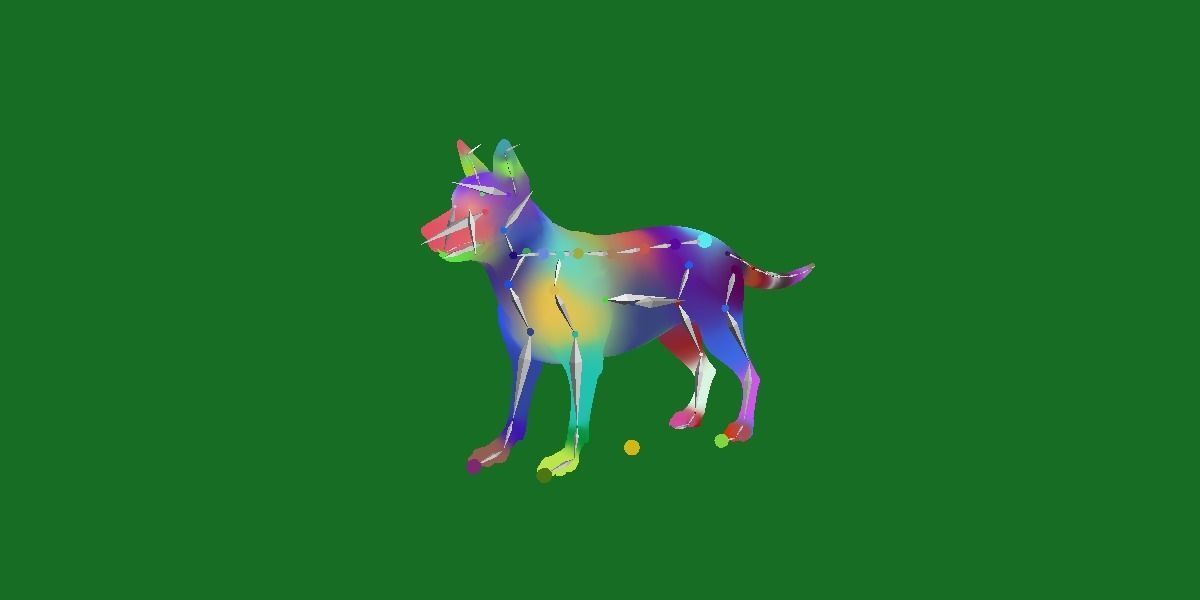 Australian Cattle Dog Breed Low-poly 3D model_17