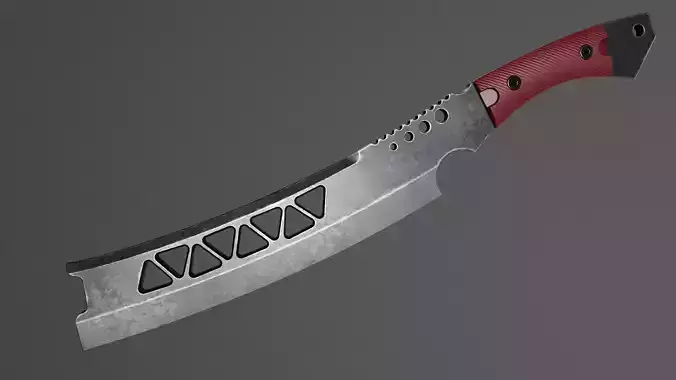 Machete-Sci fi Low-poly 3D model