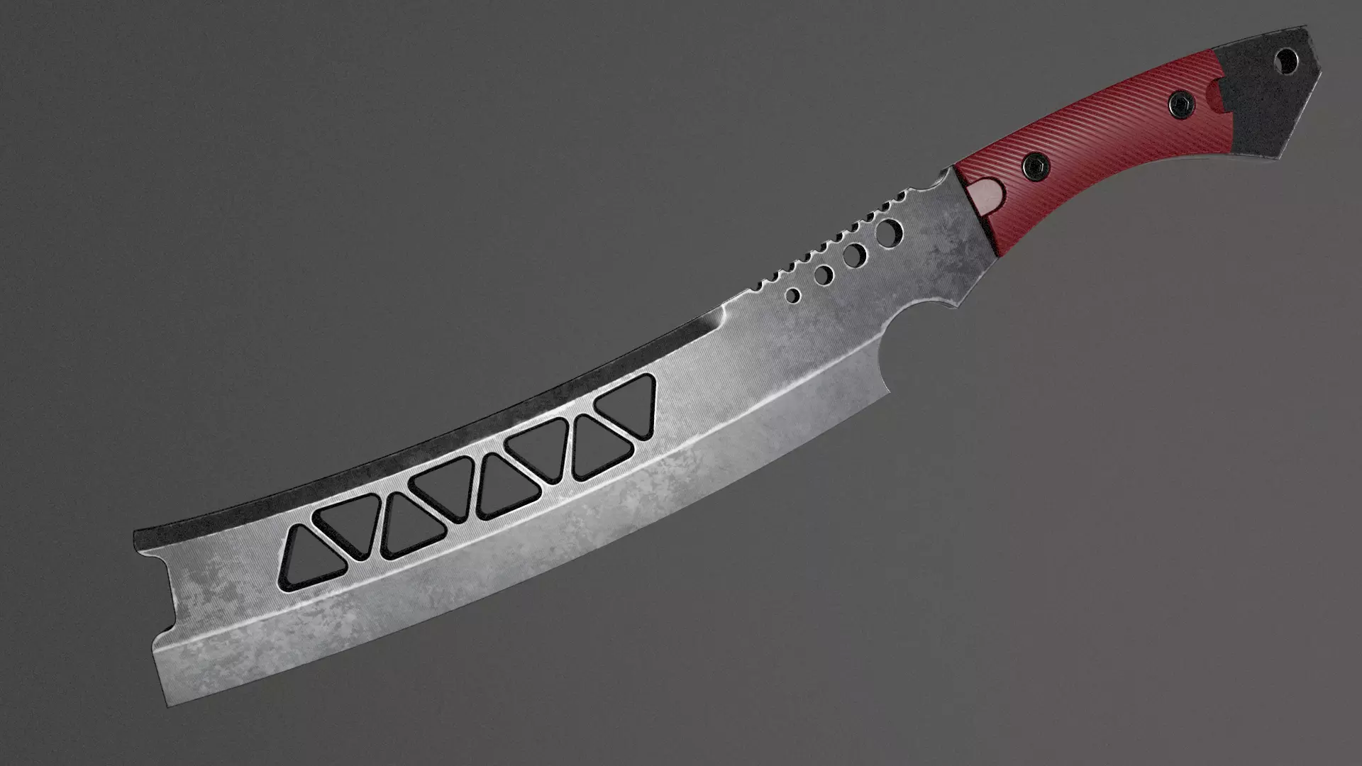 Machete-Sci fi Low-poly 3D model_0
