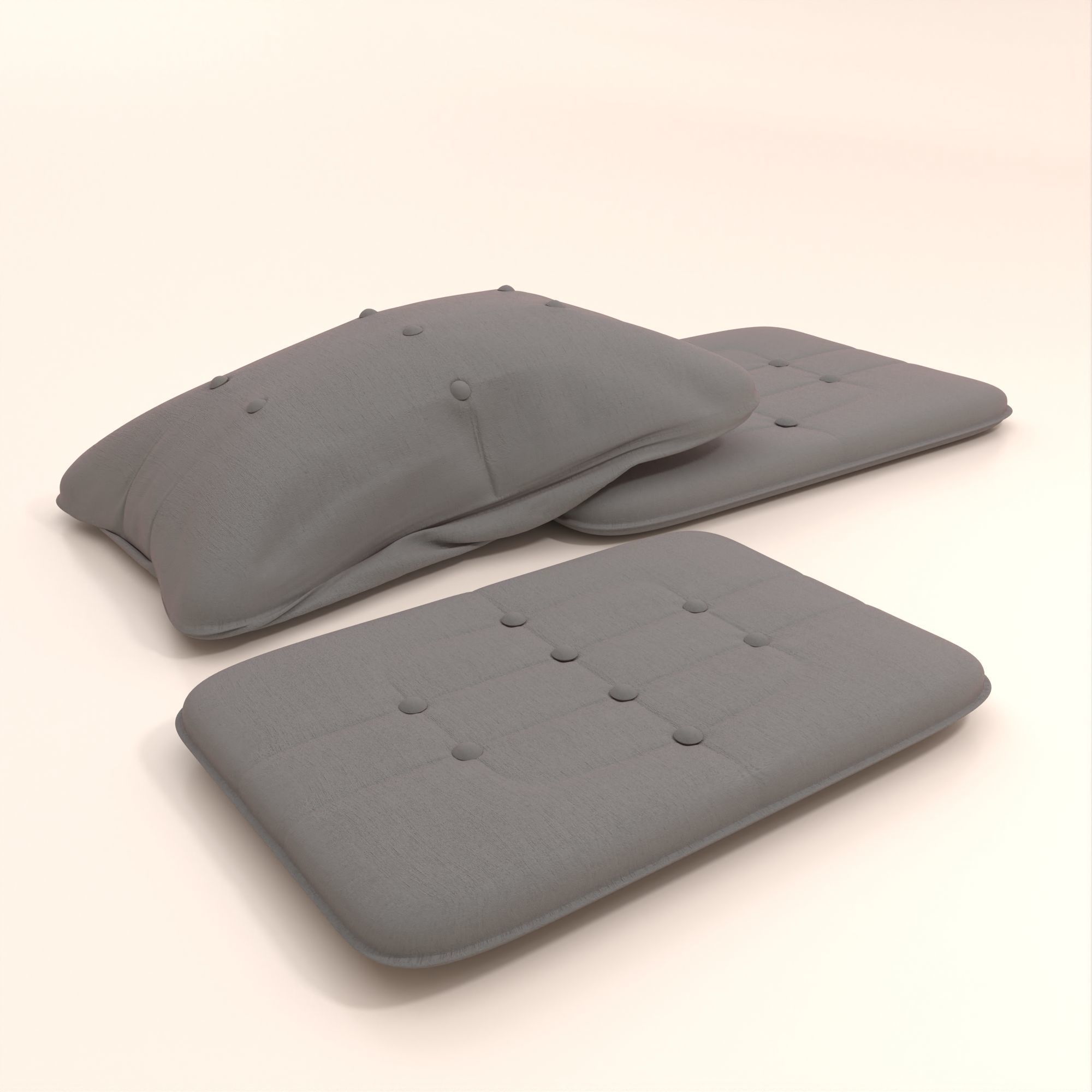 Pillow Model 1 Low-poly 3D model_4