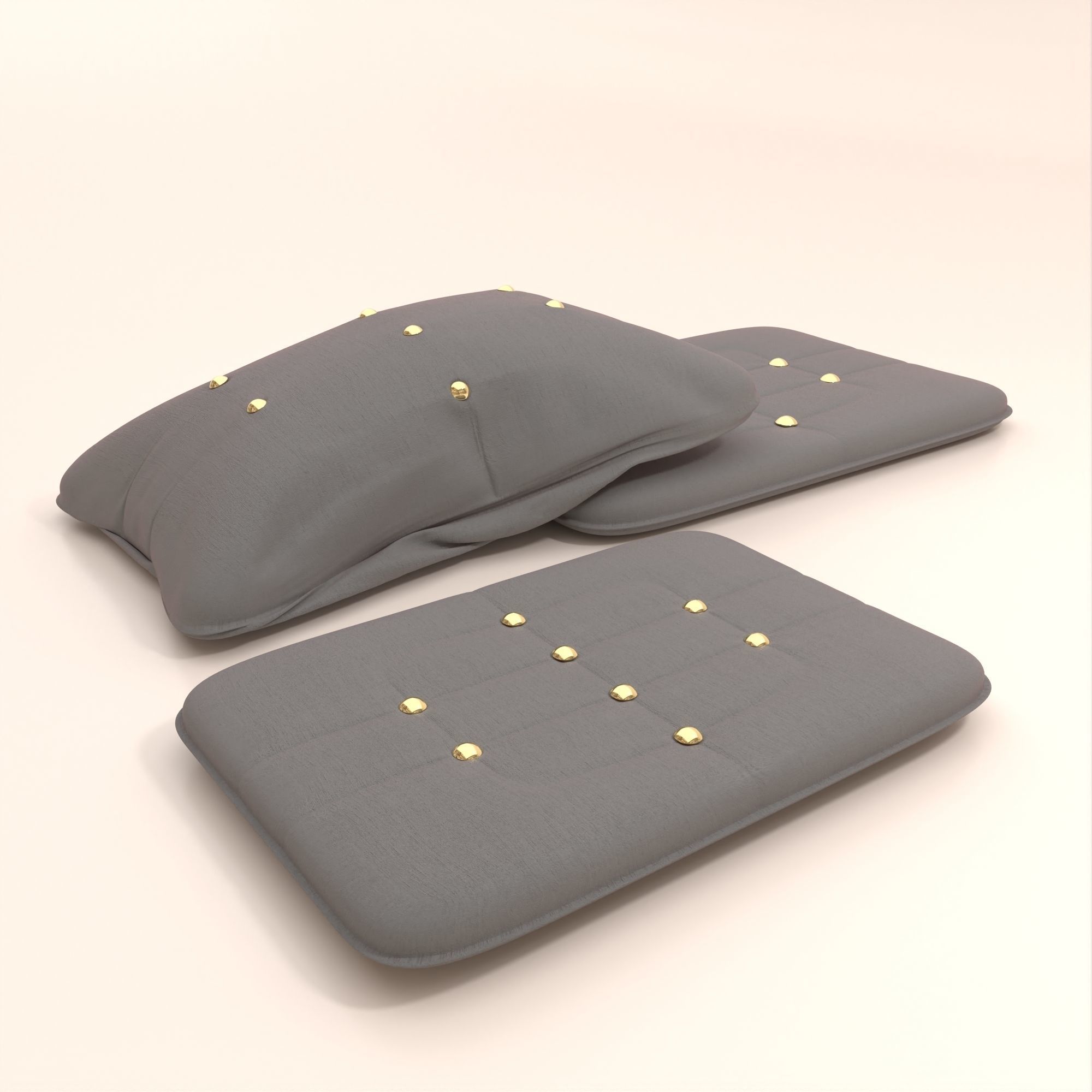 Pillow Model 1 Low-poly 3D model_7