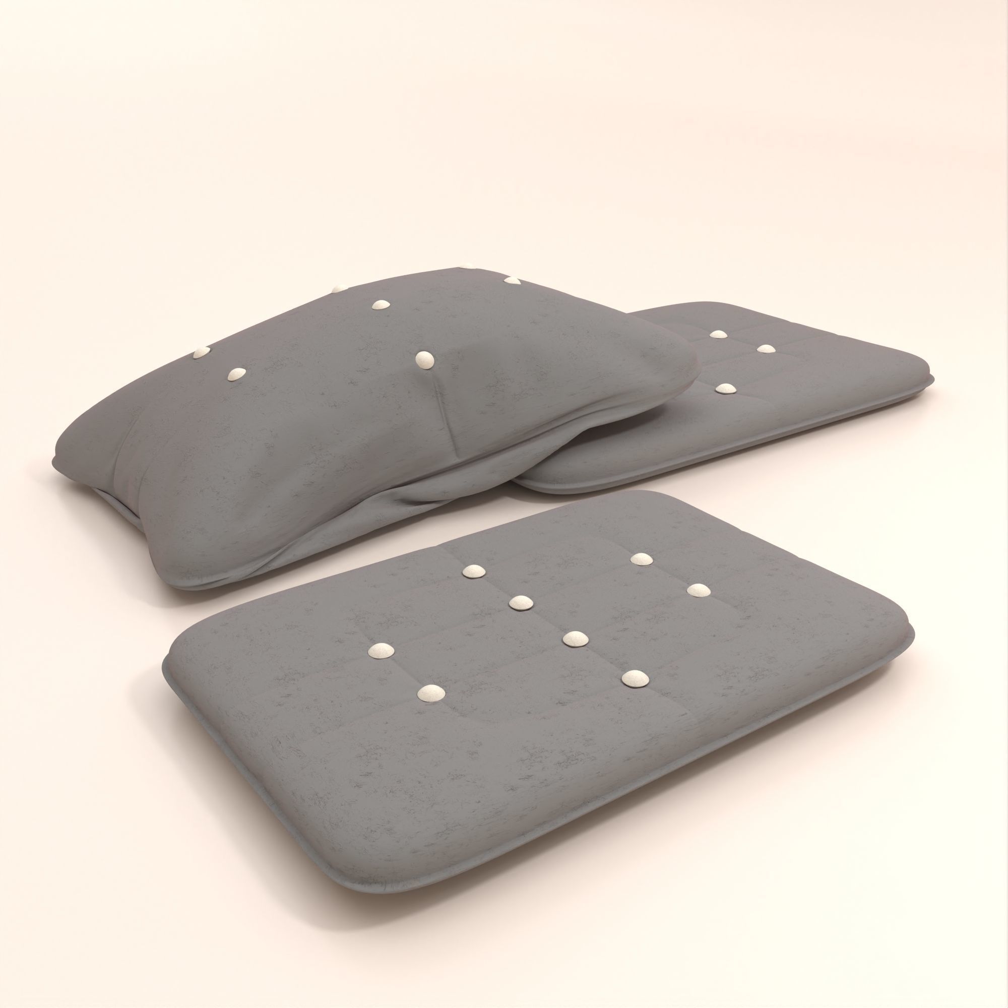 Pillow Model 1 Low-poly 3D model_10