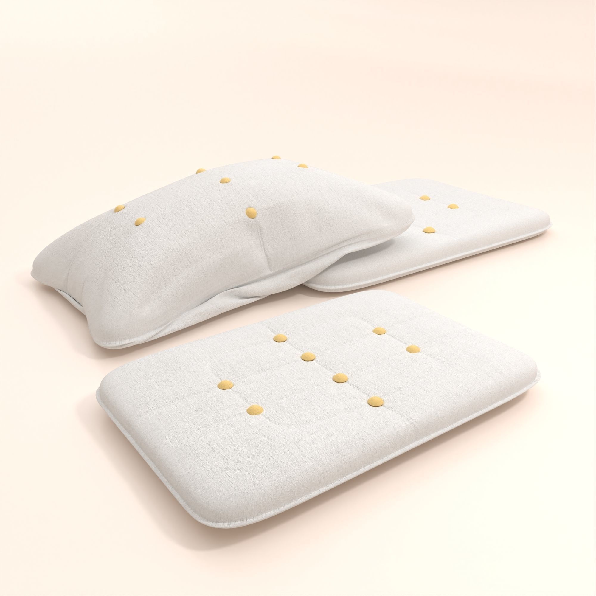 Pillow Model 1 Low-poly 3D model_8