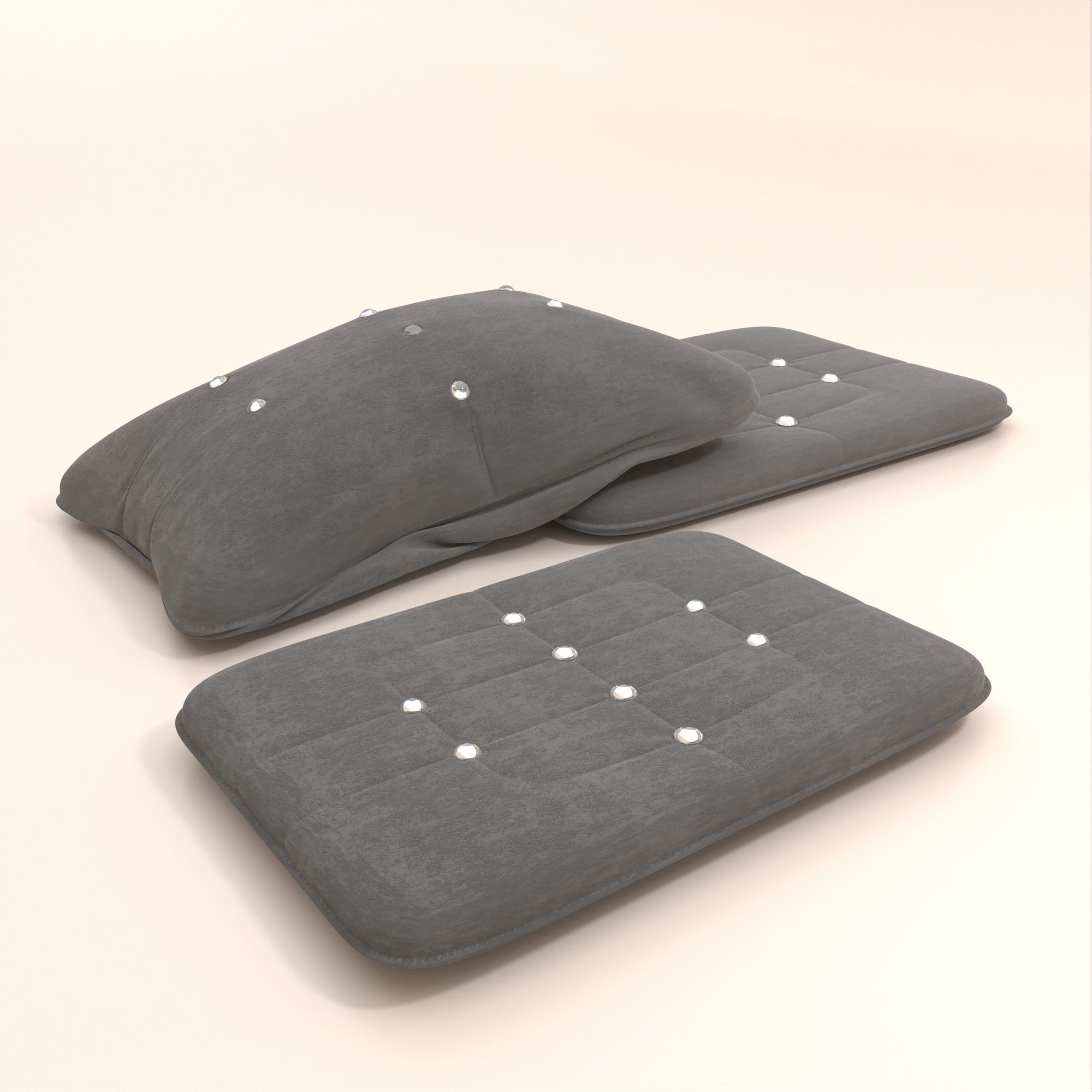 Pillow Model 1 Low-poly 3D model_2