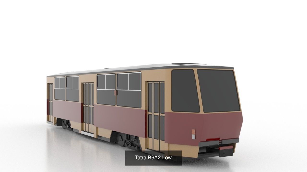 Tatra T6A2 - B6A2 Low 3D Model Collection_2