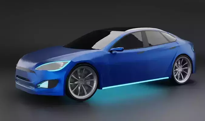 Car tesla 3D Model