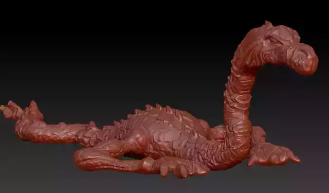 star wars dagobah dragon snake   3D print model
