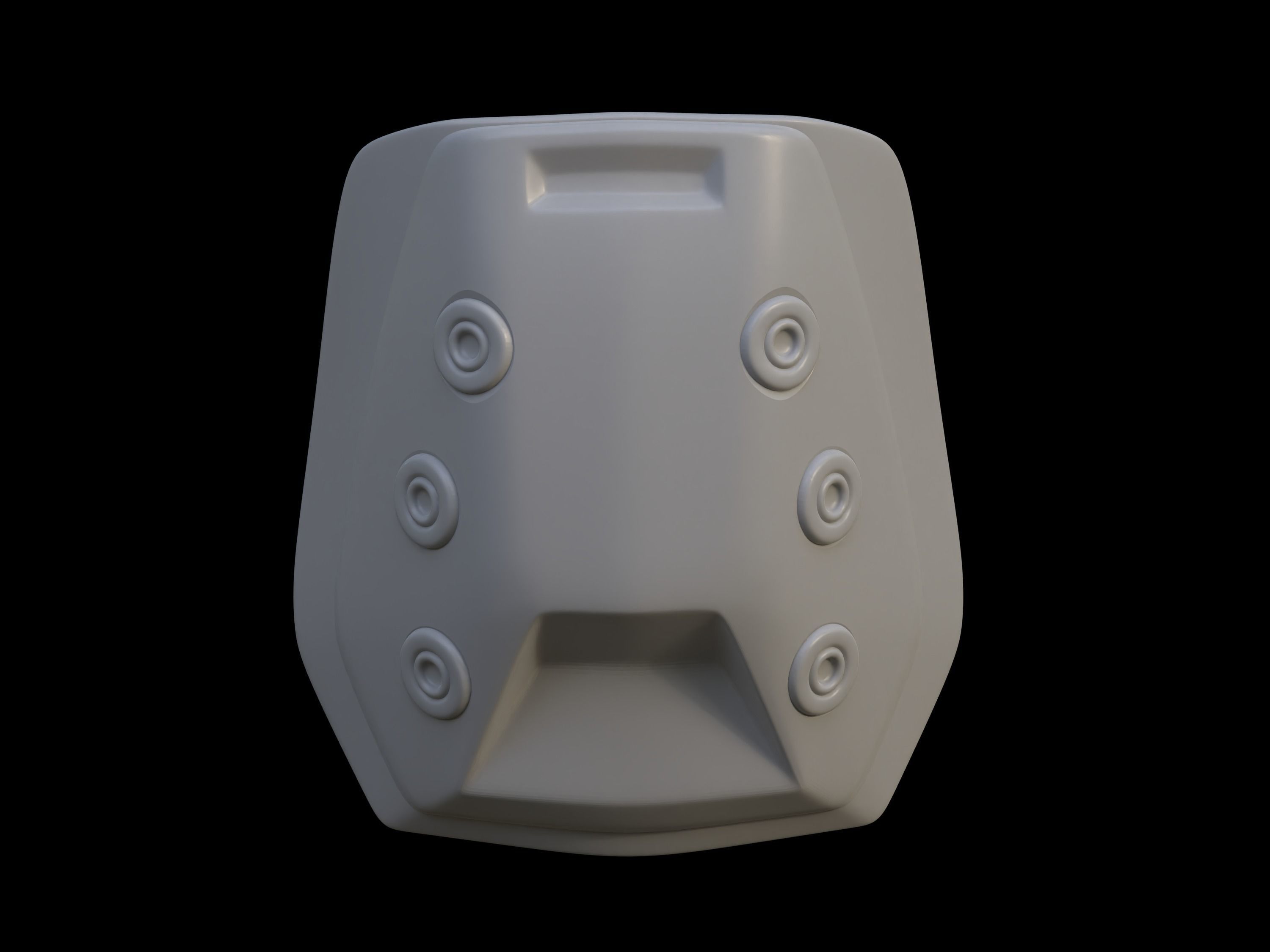 Marine Light Trooper knee pad 3d print file 3D print model_1