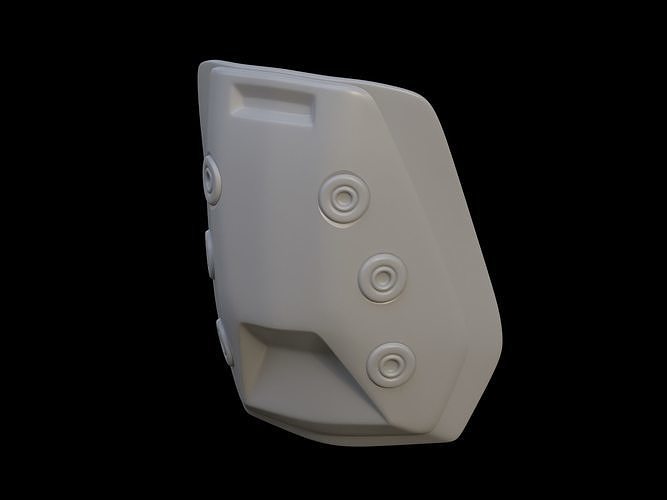 Marine Light Trooper knee pad 3d print file 3D print model
