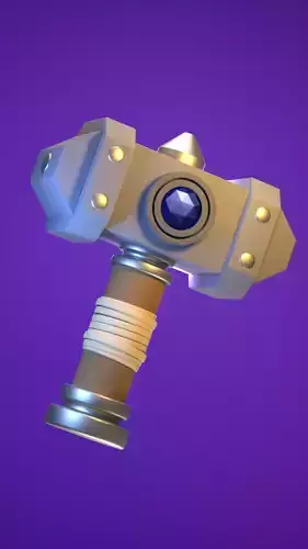 Low poly Hammer Game assets Free low-poly 3D model