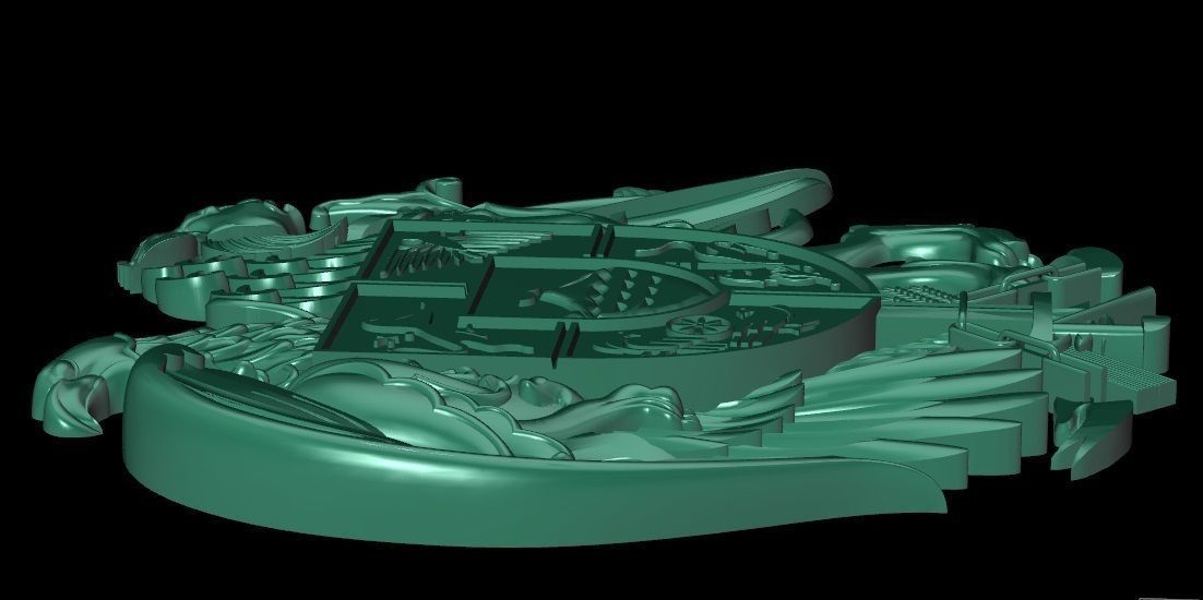 Gerb 5 Coat of arms of Armenia 3D print model_5