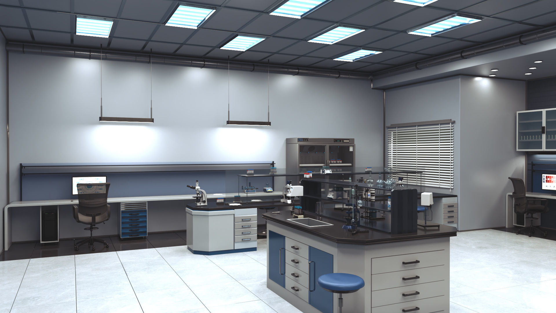 interior laboratory 3D model | CGTrader