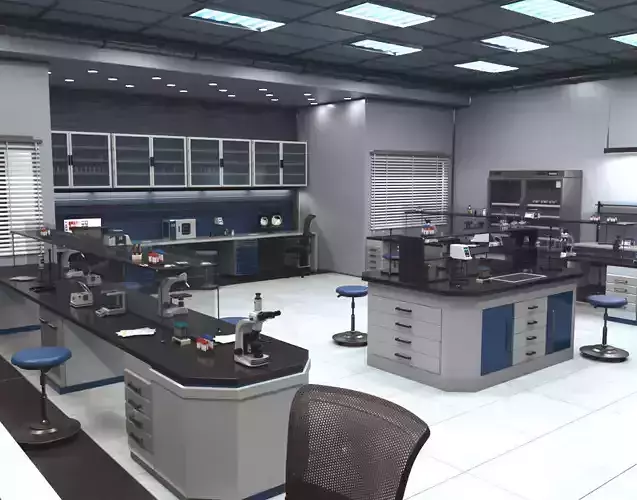 interior laboratory 3D model