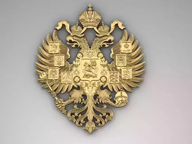 Gerb 6 coat of arms of the Russian Empire 3D print model