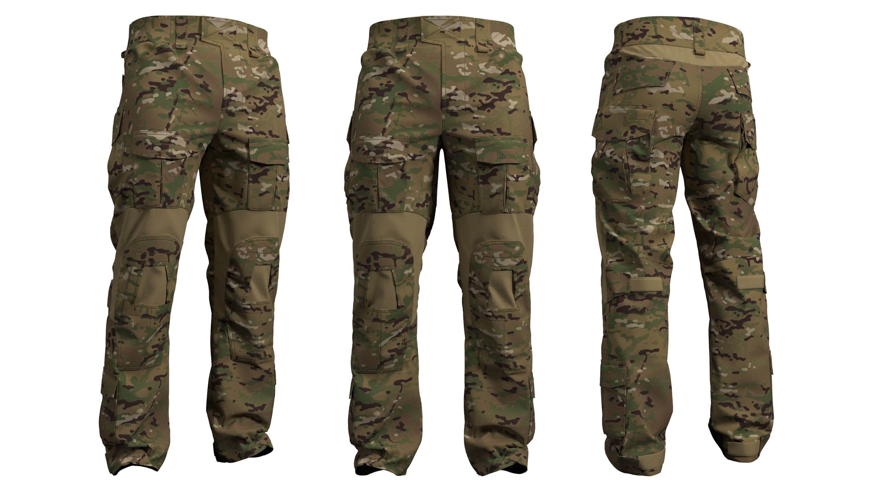 Crye Precision Gen 2 Combat Pants - Marvelous Designer 3D model