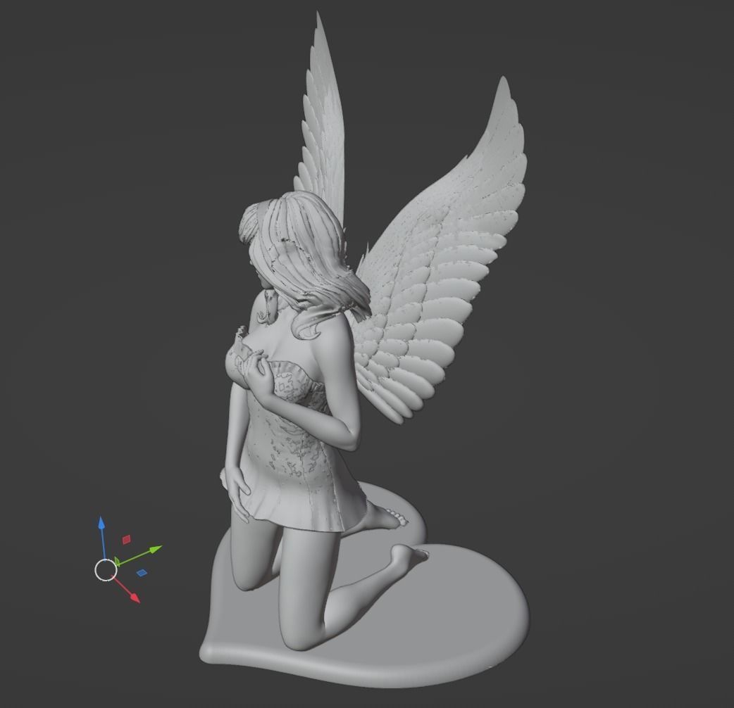 Angel Girl 3D print model_2