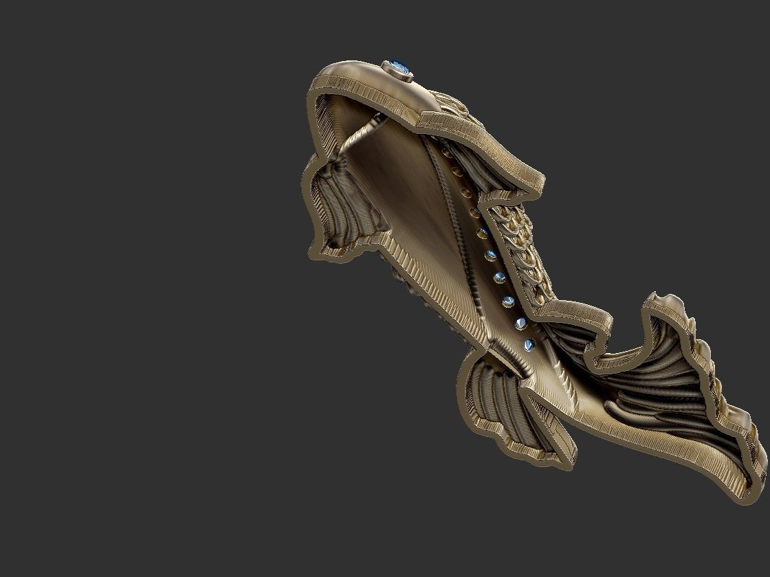 Fish with Gem Stones 3D print model_6