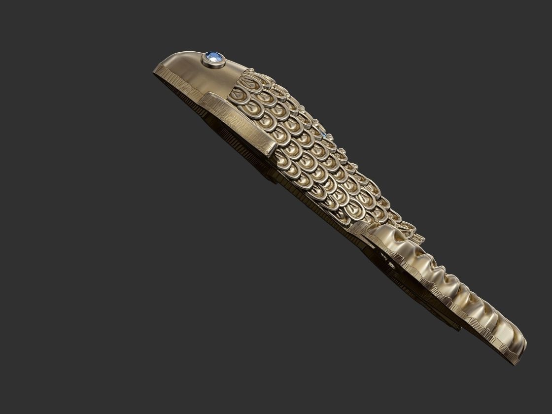 Fish with Gem Stones 3D print model_7