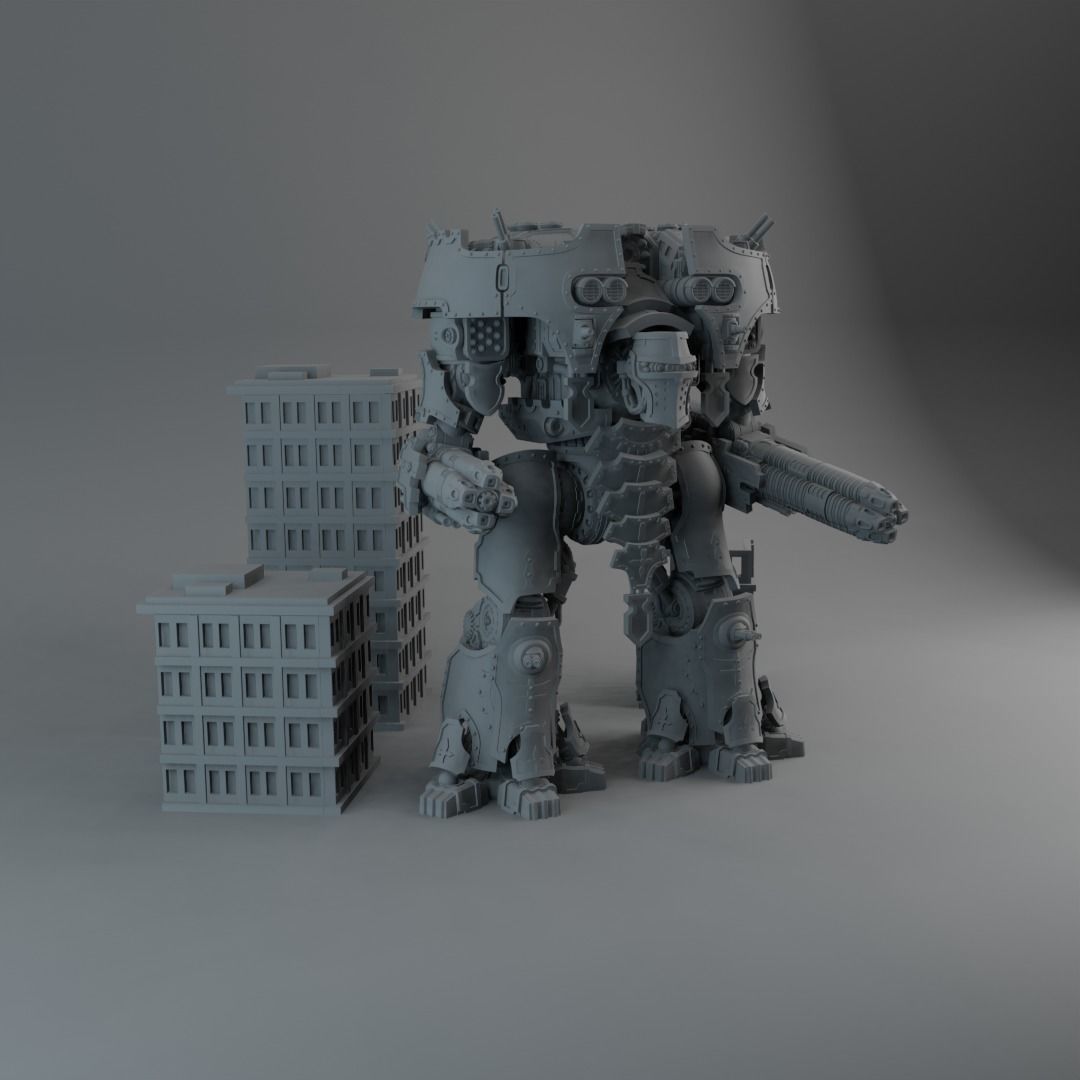 Professional warrior 3D print model_1