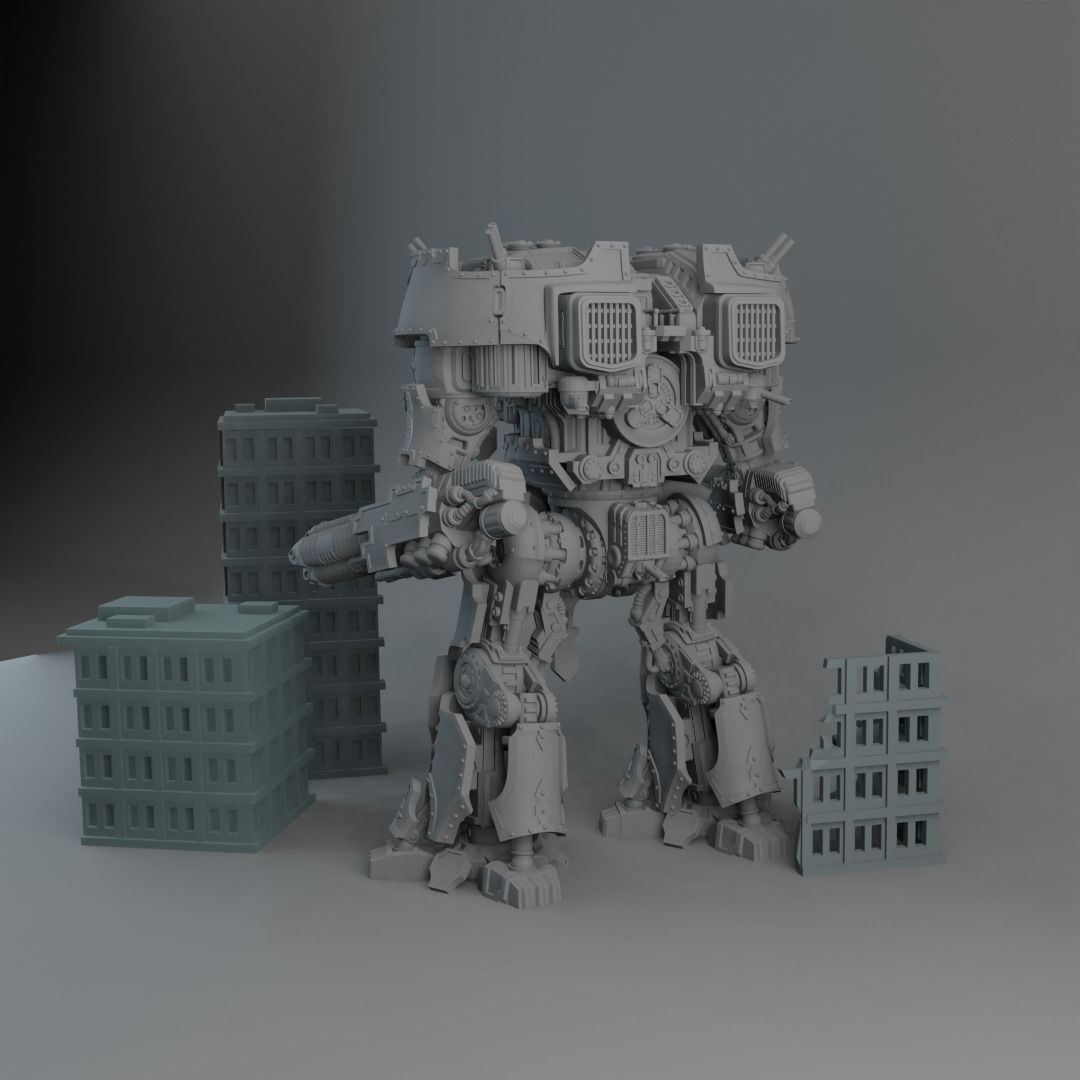 Professional warrior 3D print model_3