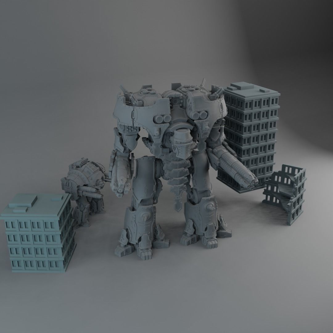 Professional warrior 3D print model_5