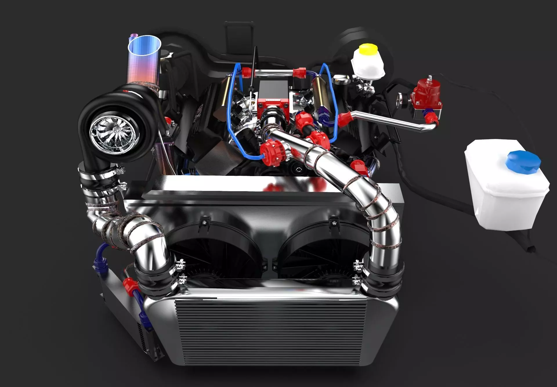 v6 Buick Gnx tuned 3D model